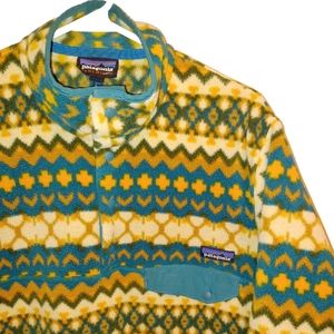 Patagonia FA15 "Southwestern synchilla Navajo fleece" mens snap-t pullover